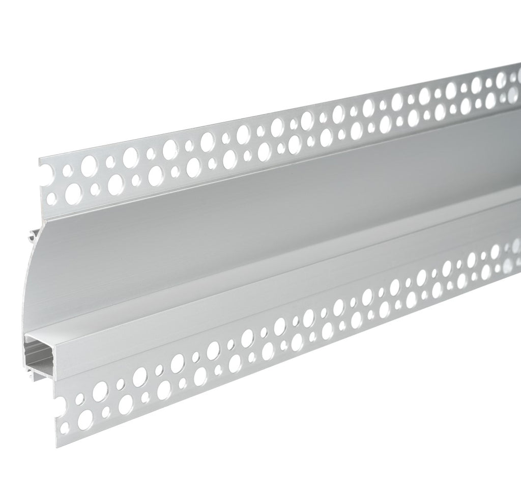 Profile For LED Strip, Silver, White Cover, 98x19mm — image 1