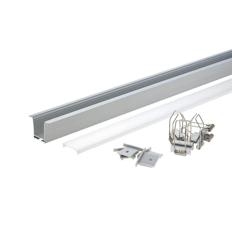 Profile For LED Strip, Silver, White Cover, 36x23.5mm — image 3