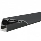 Profile for LED Strip, Black, White Cover, 63.5x27.3mm — image 1
