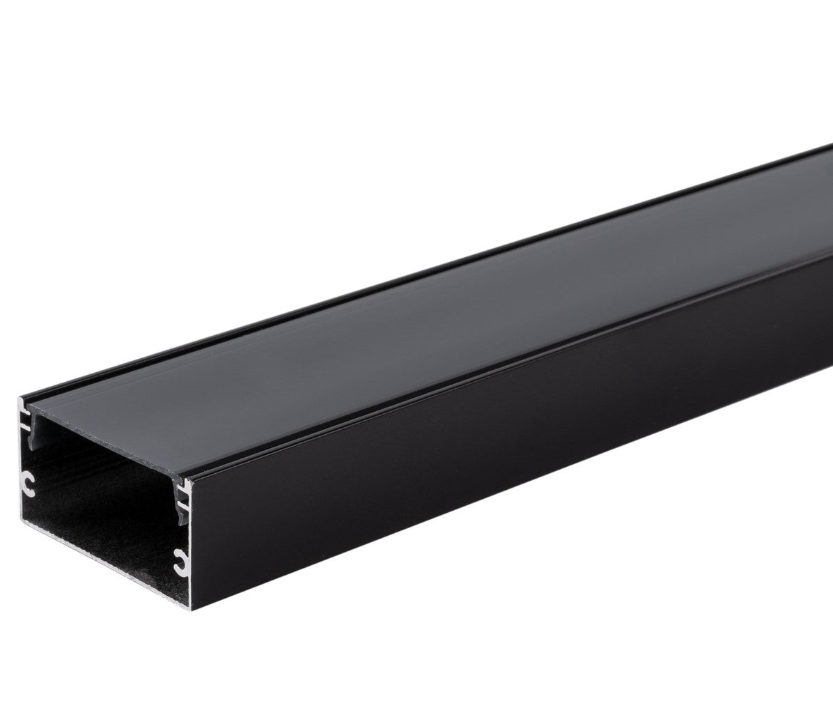 Profile For LED Strip, Black, Black Cover, 40x20mm — image 1