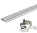 Profile For LED Strip, Gray, White Cover, Bendable 2m, 17.6x4mm — image 1