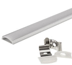 Profile For LED Strip, Gray, White Cover, Bendable 2m, 17.6x4mm — image 1
