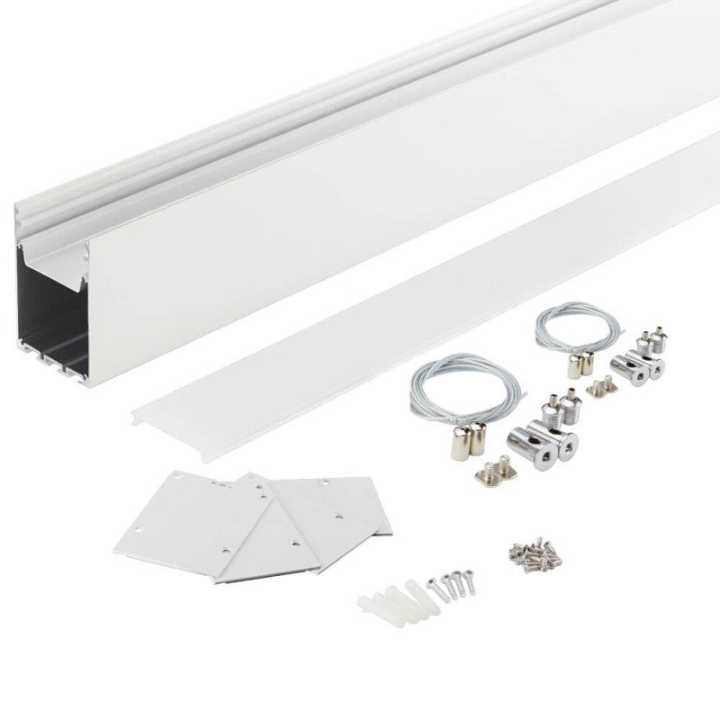 Profile For LED Strip, White, White Cover — image 3