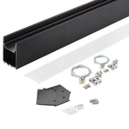 Profile For LED Strip, Black, White Cover — image 3