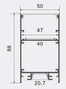 Profile For LED Strip, Black, White Cover — image 2