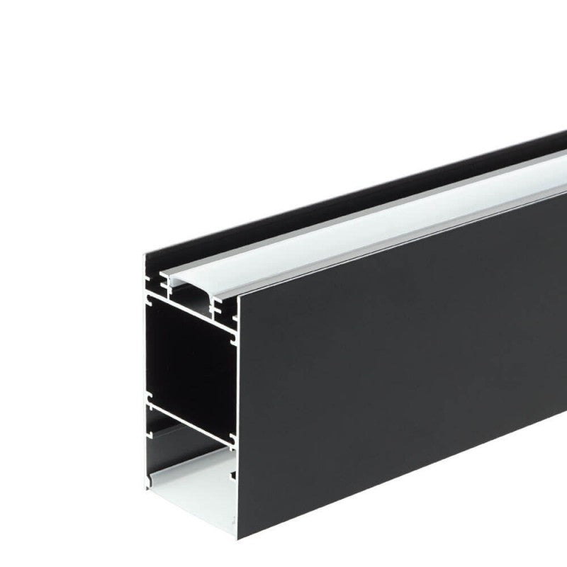 Profile For LED Strip, Black, White Cover — image 3