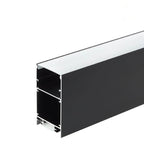 Profile For LED Strip, Black, White Cover — image 1