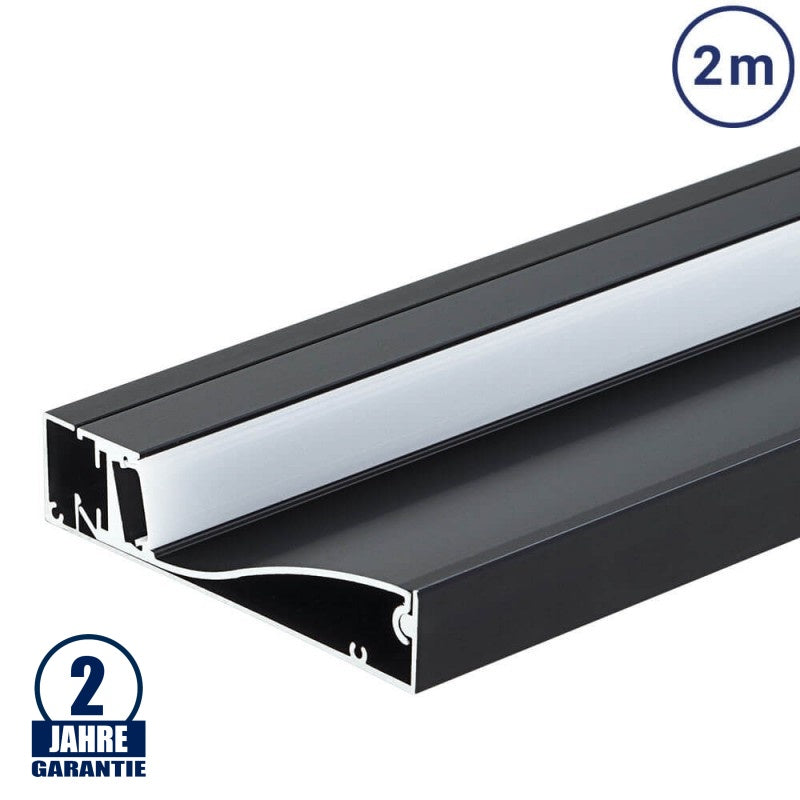 Profile For LED Strip, Black Metal Oxide, for Floor — image 3
