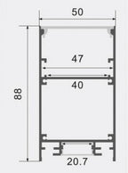 Profile For LED Strip, Marble, White Cover — image 2