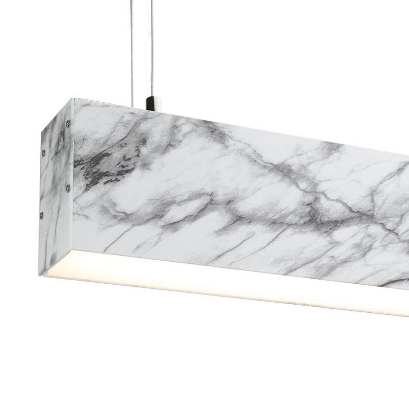 Profile For LED Strip, Marble, White Cover — image 5