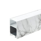 Profile For LED Strip, Marble, White Cover — image 1