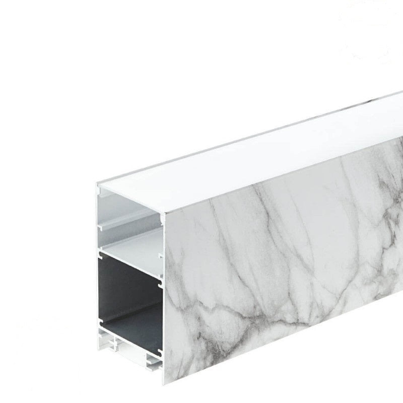 Profile For LED Strip, Marble, White Cover — image 1