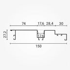 Profile For LED Strip, White, White Cover, for Ceiling — image 3