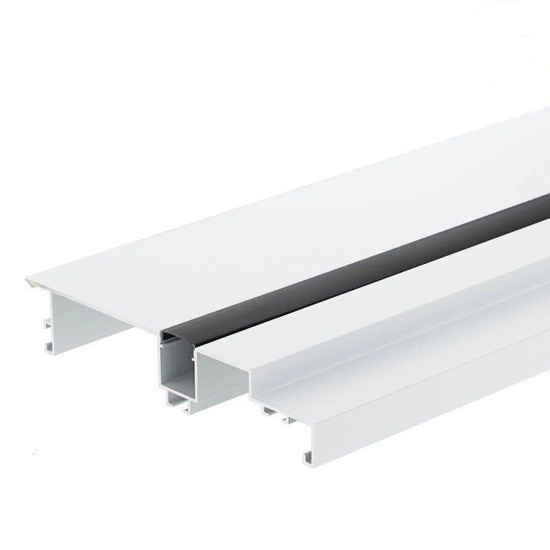 Profile For LED Strip, White, Black Cover, for Ceiling — image 1
