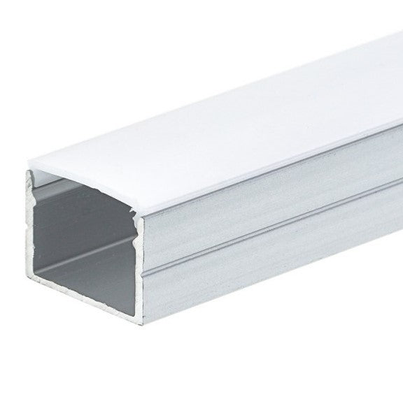 Profile For LED Strip, Silver, White Cover, 19.3x13mm — image 2