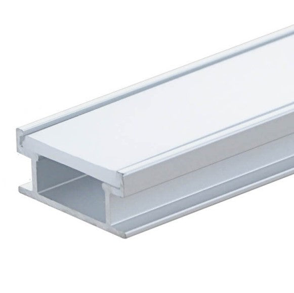 Profile For LED Strip, Silver, White Cover, 19x7.8mm — image 2