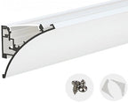 Profile for LED Strip, Silver, White Cover, 51x36.5mm — image 2