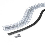 Profile For LED Strip, Bendable, White, Black Cover — image 2