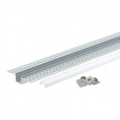 Profile For LED Strip, Built In, Gray, White Cover, 56x15mm — image 5