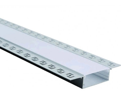 Profile For LED Strip, Silver, White Cover — image 1
