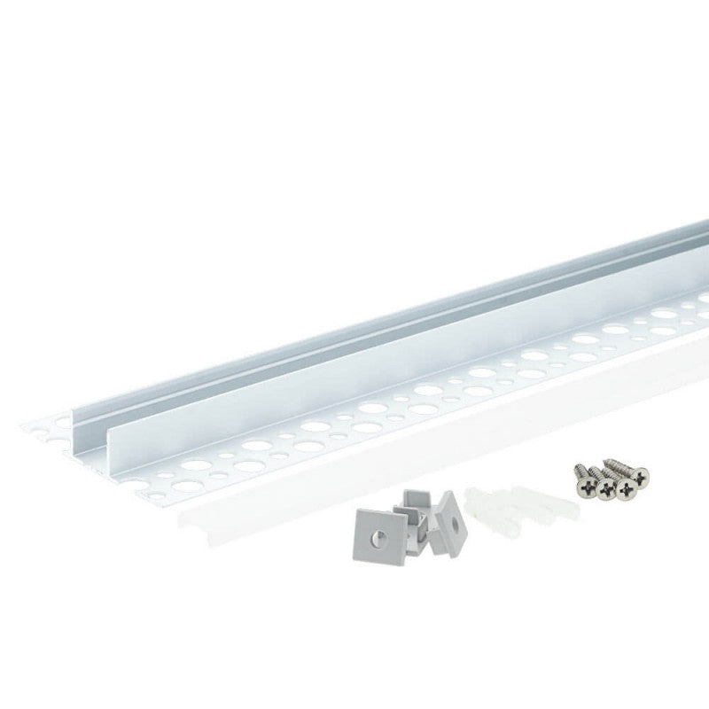 Profile For LED Strip, Silver, White Cover — image 2