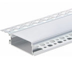 Profile For LED Strip, Silver, White Cover, 50x20mm — image 4