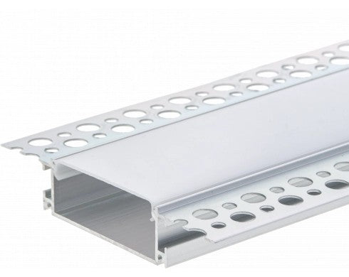 Profile For LED Strip, Silver, White Cover, 50x20mm — image 4