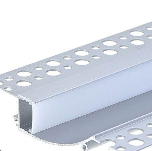 Profile For LED Strip, Silver, White Cover, 98x19mm — image 2