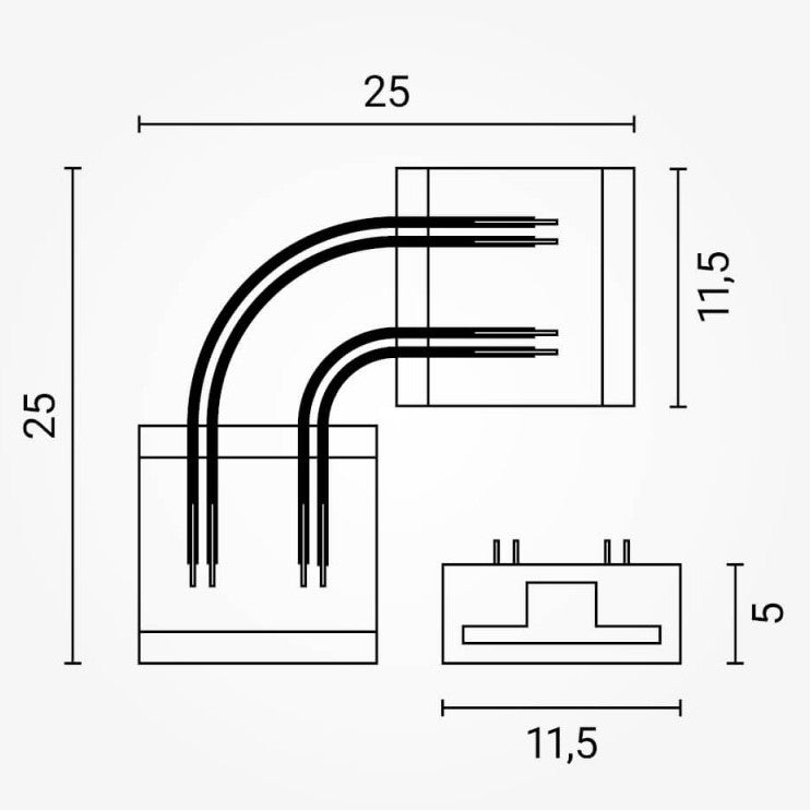 Connector for 10mm COB Magic RGB LED Strip — image 3