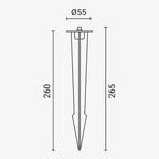 Floodlight Spike, 210mm — image 2