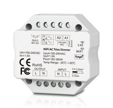 TRIAC Dimmer, AC100-240V, 1.5A, Remote Control — image 1