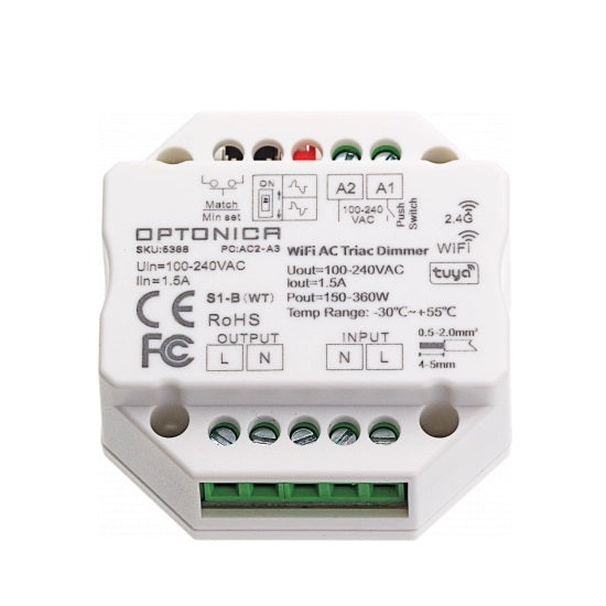 TRIAC Dimmer, AC100-240V, 1.5A, Remote Control — image 4