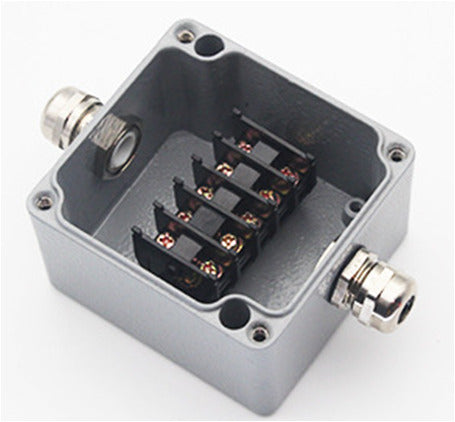 Waterproof Aluminium Box Terminal Block, IP68, Junction Box, 2 Terminals — image 1