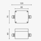 Waterproof Aluminium Box Terminal Block, IP68, Junction Box, 2 Terminals — image 5