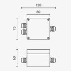 Waterproof Aluminium Box Terminal Block, IP68, Junction Box, 3 Terminals — image 5