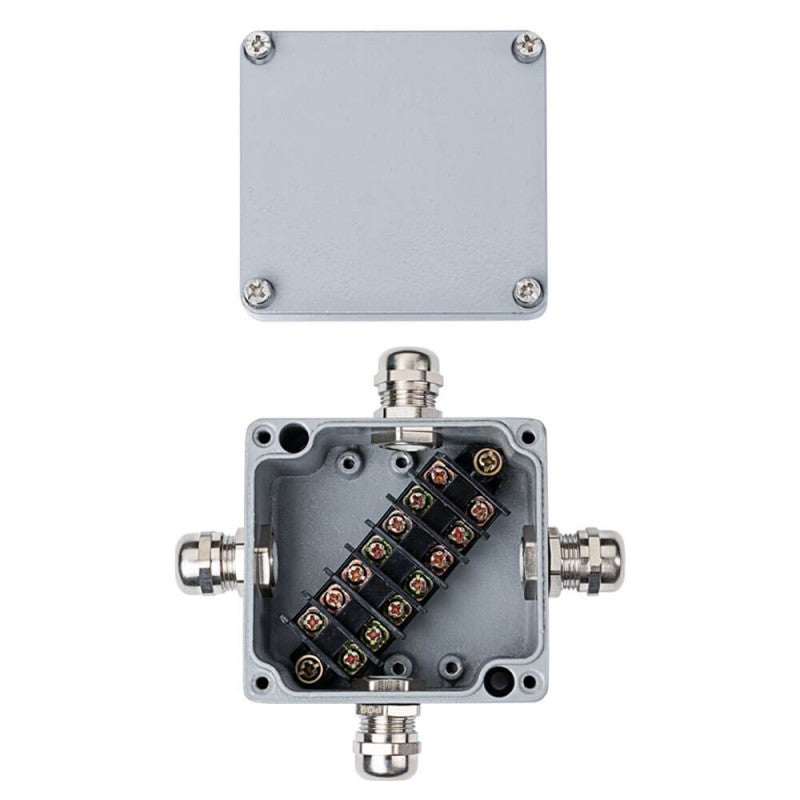 Waterproof Aluminium Box Terminal Block, IP68, Junction Box, 4 Terminals, Diagonal — image 2
