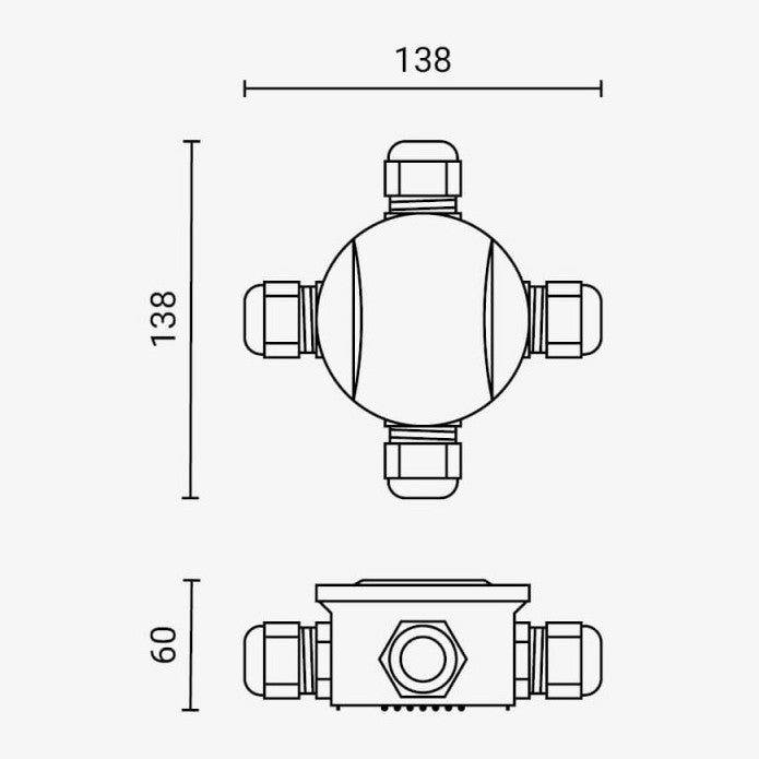 Waterproof Box Terminal Block, IP44, Splitter Box, 4 Terminals — image 4