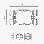Waterproof Box Terminal Block, IP68, Splitter Box, 4 Terminals — image 4